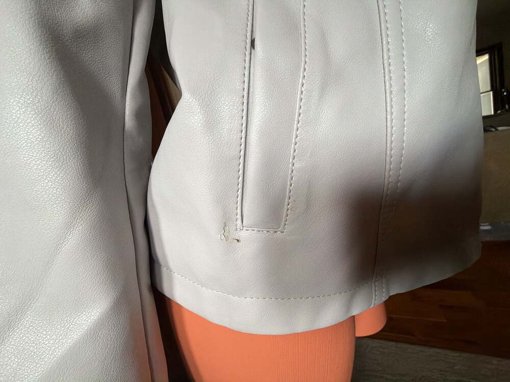Express Women's Faux Leather Moto Biker Jacket, Size Medium - Picture 7 of 15
